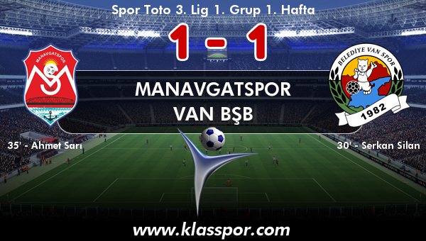 Manavgatspor 1 - Van BŞB 1