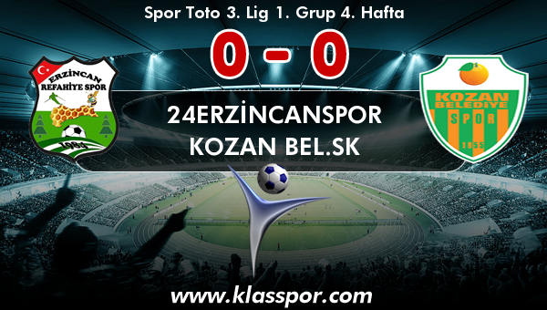 24Erzincanspor 0 - Kozan Bel.SK 0