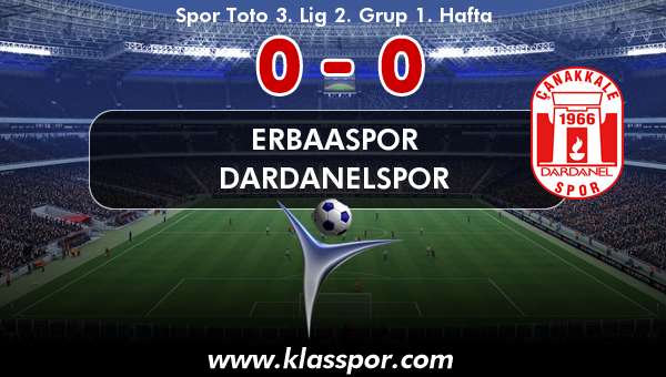 Erbaaspor 0 - Dardanelspor 0