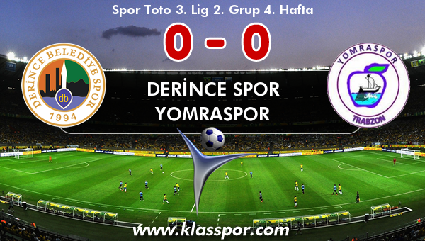 Derince Spor 0 - Yomraspor 0