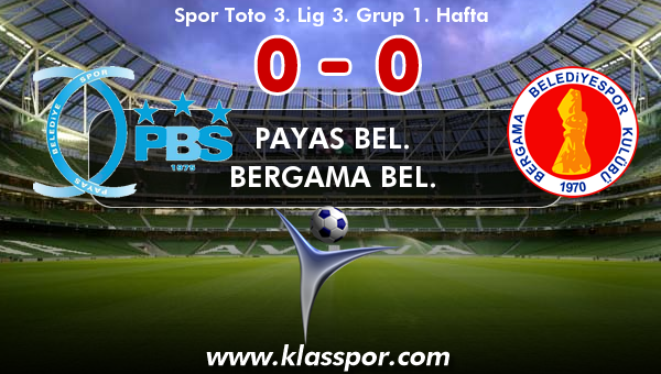 Payas Bel. 0 - Bergama Bel. 0