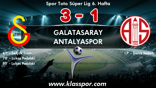 Galatasaray 3 - Antalyaspor 1