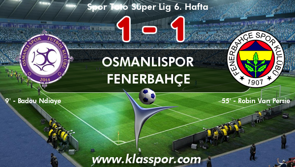 Osmanlıspor 1 - Fenerbahçe 1