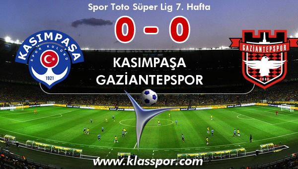 Kasımpaşa 0 - Gaziantepspor 0