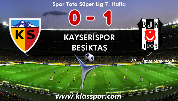 Kayserispor 0 - Beşiktaş 1