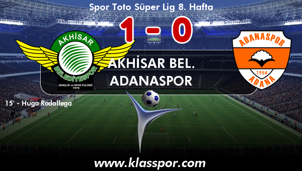 Akhisar Bel. 1 - Adanaspor 0