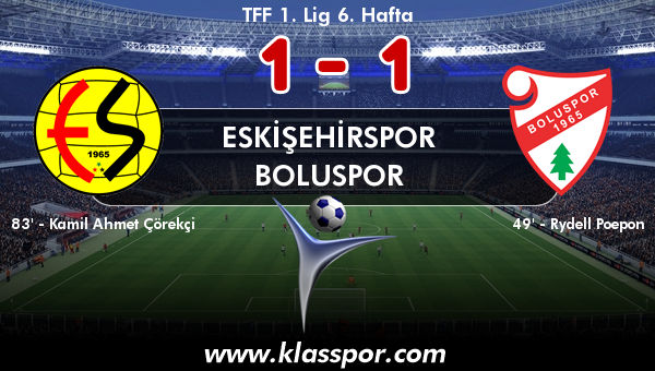 Eskişehirspor 1 - Boluspor 1