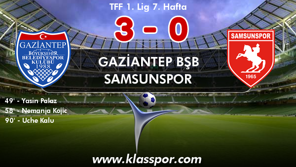 Gaziantep BŞB 3 - Samsunspor 0