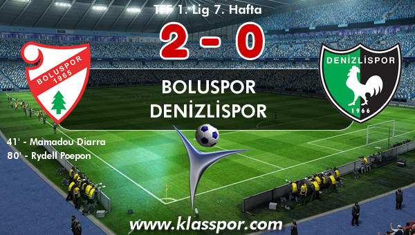 Boluspor 2 - Denizlispor 0