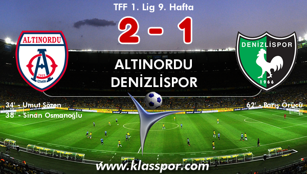 Altınordu 2 - Denizlispor 1