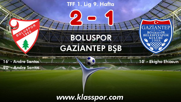 Boluspor 2 - Gaziantep BŞB 1