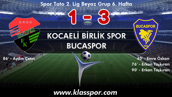 Kocaeli Birlik Spor 1 - Bucaspor 3