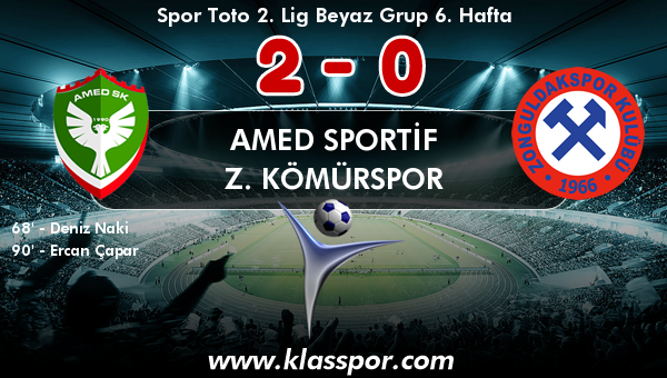 Amed Sportif 2 - Z. Kömürspor 0