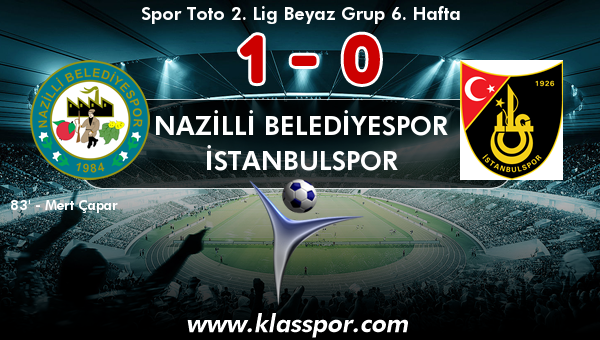 Nazilli Belediyespor 1 - İstanbulspor 0