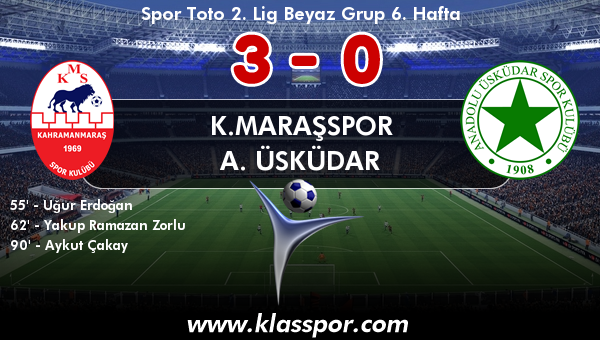 K.Maraşspor 3 - A. Üsküdar 0