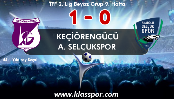 Keçiörengücü 1 - A. Selçukspor 0