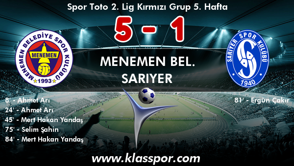 Menemen Bel. 5 - Sarıyer 1