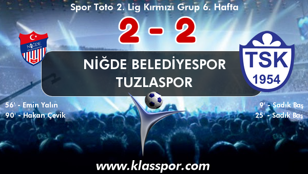 Niğde Belediyespor 2 - Tuzlaspor 2