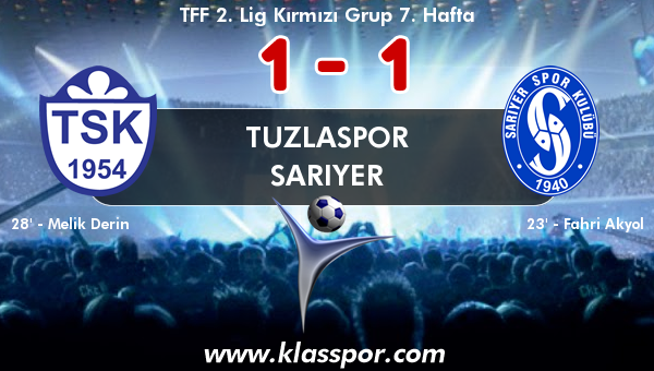 Tuzlaspor 1 - Sarıyer 1