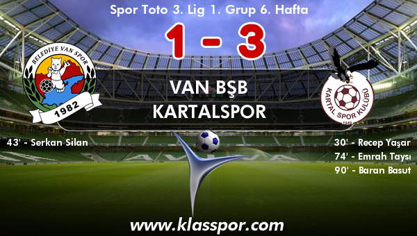 Van BŞB 1 - Kartalspor 3