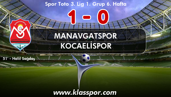 Manavgatspor 1 - Kocaelispor 0