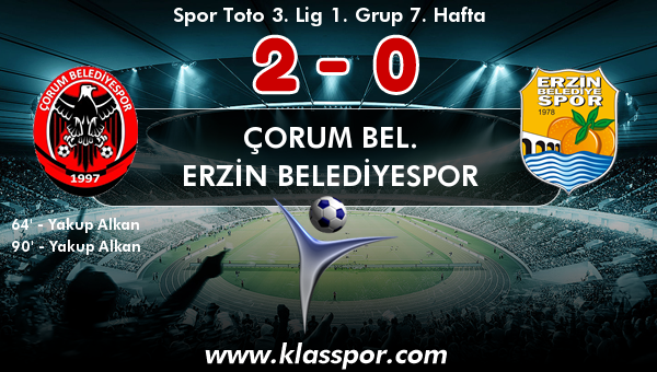 Çorum Bel. 2 - Erzin Belediyespor 0