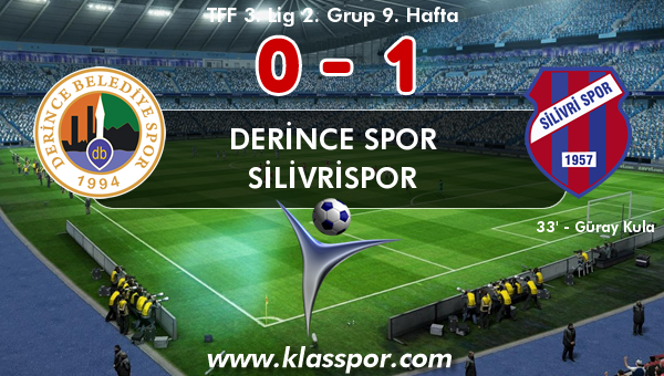 Derince Spor 0 - Silivrispor 1