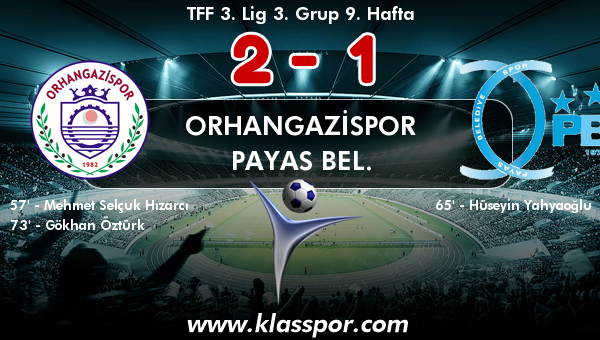 Orhangazispor 2 - Payas Bel. 1