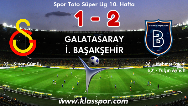 Galatasaray 1 - İ. Başakşehir 2