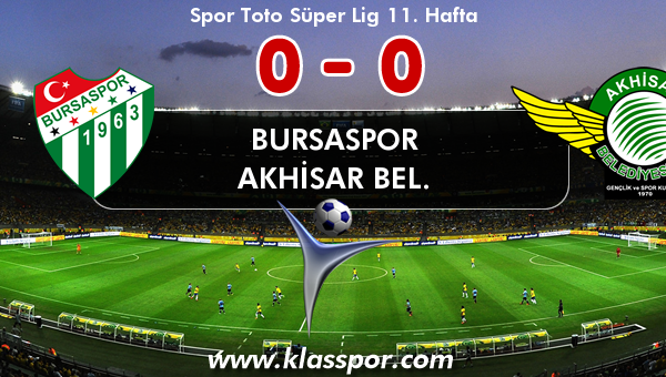 Bursaspor 0 - Akhisar Bel. 0