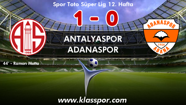 Antalyaspor 1 - Adanaspor 0