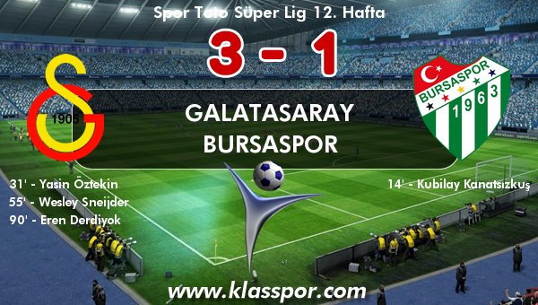 Galatasaray 3 - Bursaspor 1