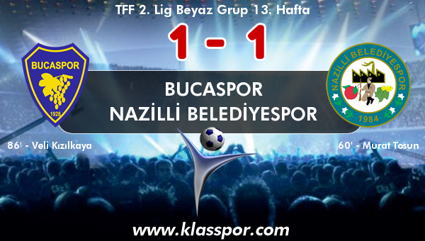 Bucaspor 1 - Nazilli Belediyespor 1