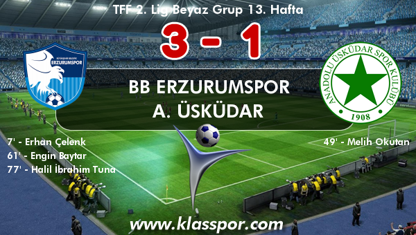 BB Erzurumspor 3 - A. Üsküdar 1