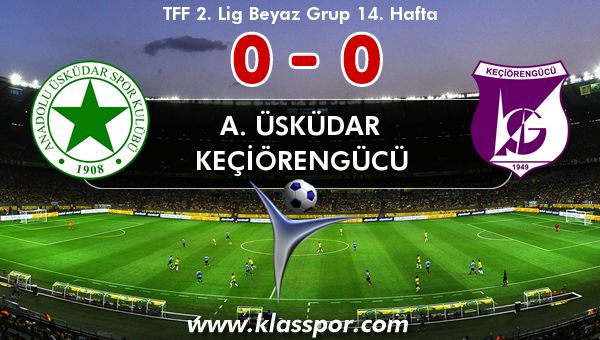 A. Üsküdar 0 - Keçiörengücü 0