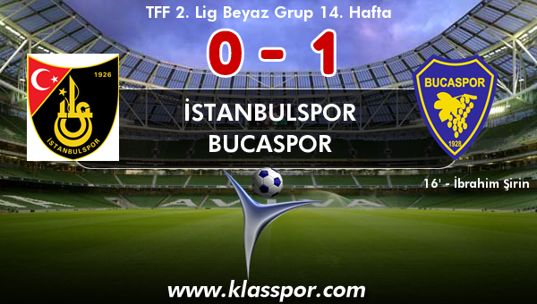 İstanbulspor 0 - Bucaspor 1