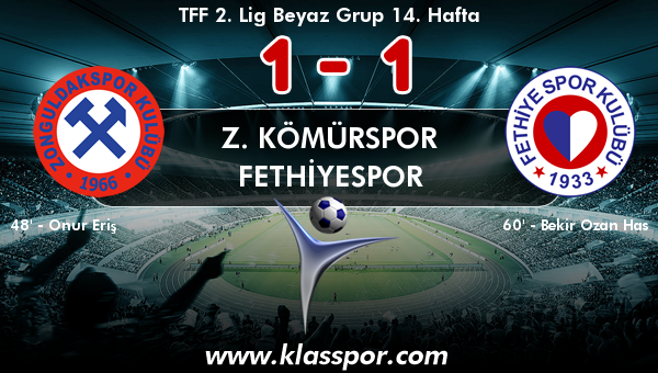 Z. Kömürspor 1 - Fethiyespor 1