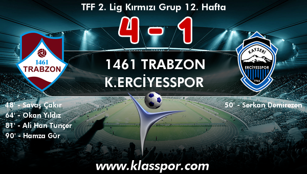 1461 Trabzon 4 - K.Erciyesspor 1