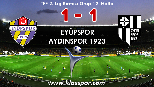 Eyüpspor 1 - Aydınspor 1923 1