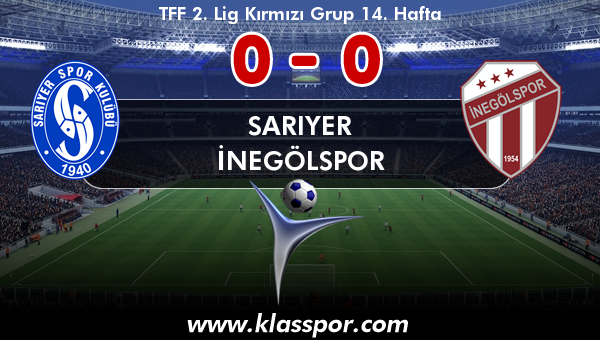 Sarıyer 0 - İnegölspor 0