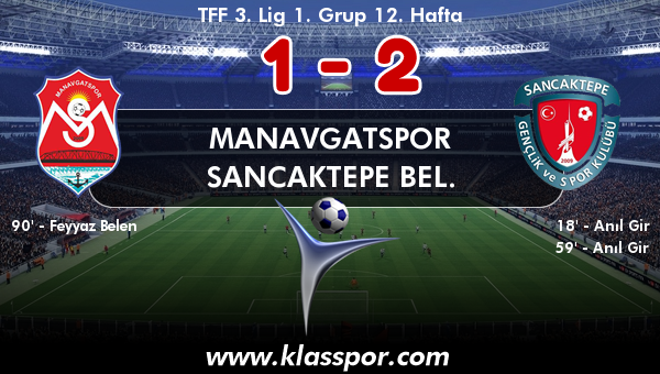 Manavgatspor 1 - Sancaktepe Bel. 2