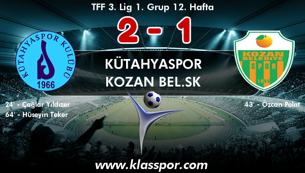 Kütahyaspor 2 - Kozan Bel.SK 1