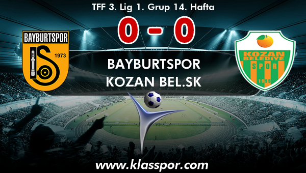 Bayburtspor 0 - Kozan Bel.SK 0