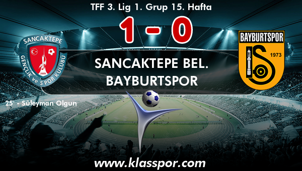 Sancaktepe Bel. 1 - Bayburtspor 0