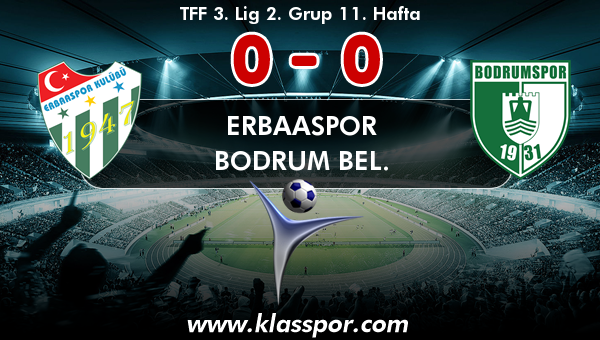 Erbaaspor 0 - Bodrum Bel. 0