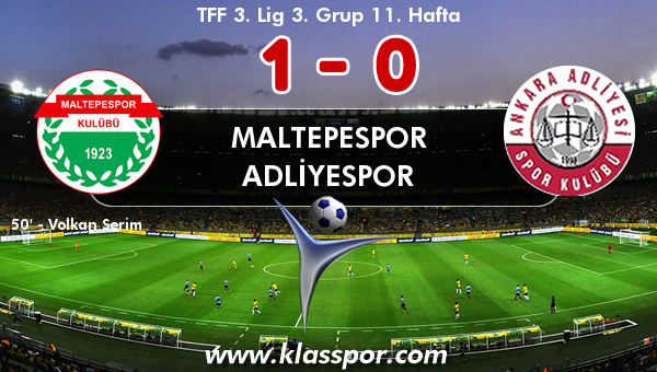 Maltepespor 1 - Adliyespor 0