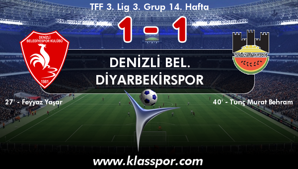 Denizli Bel. 1 - Diyarbekirspor 1