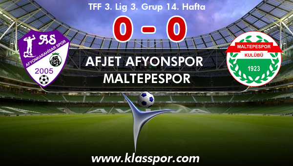 Afjet Afyonspor  0 - Maltepespor 0