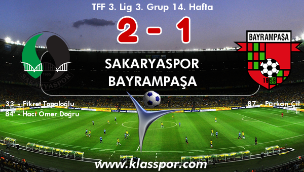 Sakaryaspor 2 - Bayrampaşa 1