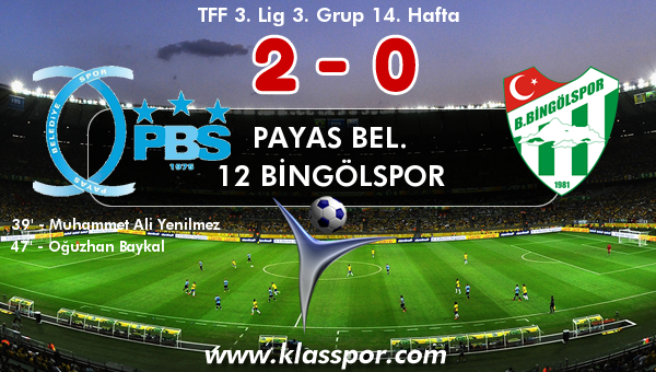 Payas Bel. 2 - 12 Bingölspor 0